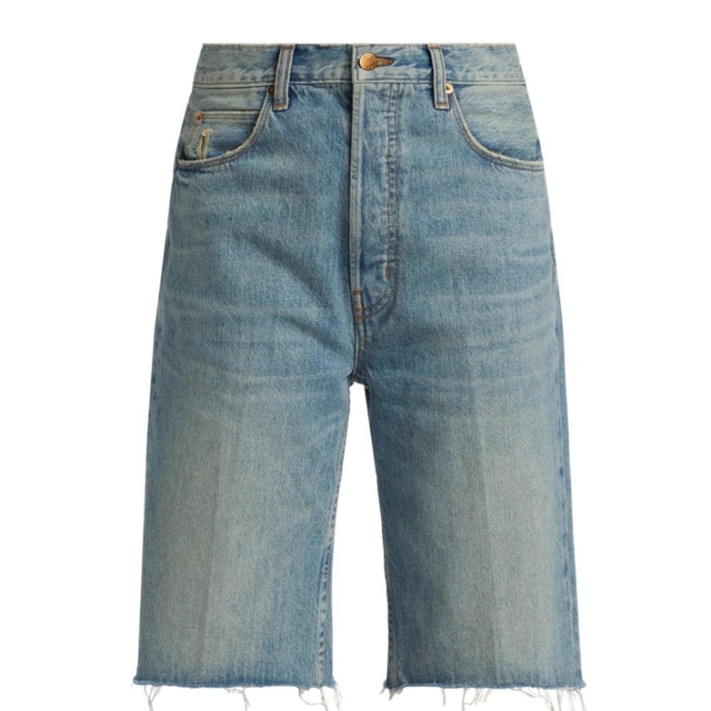 Jamie Haller Cut Knee Shorts Worn Indigo Sold Out 27